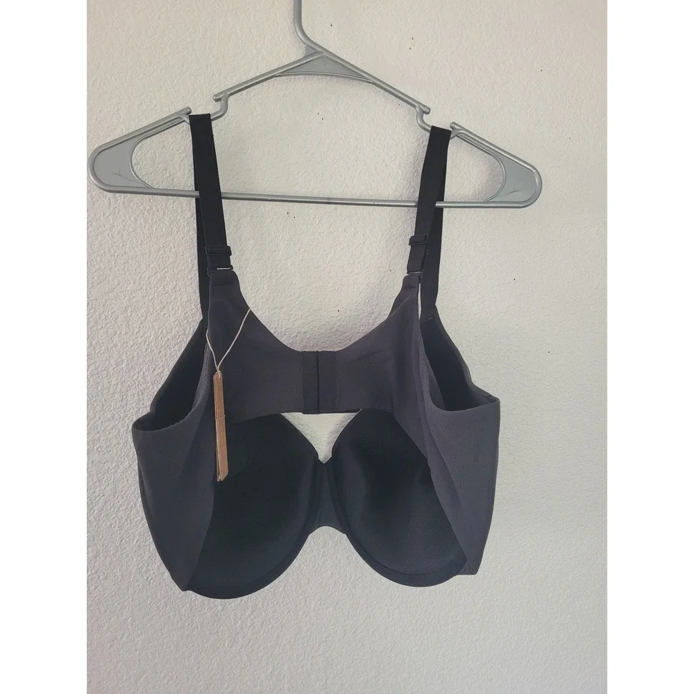 SKIMS Fits Everybody T-Shirt Demi Bra Style BR-UWR-2294 Color Onyx size 44DD #11 - Picture 2 of 4